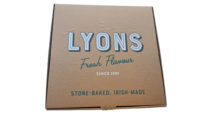 LYONS 12IN KRAFT PIZZA BOX X100(N)