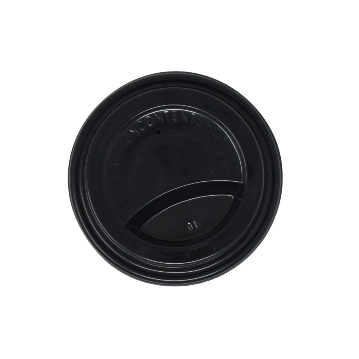 HOT CUP LID RECYCLABLE 90MM BLACK X1000