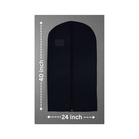 SUIT COVER NON WOVEN BLACK X100