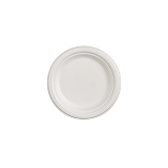 BAGASSE ROUND PLATE 23CM X500