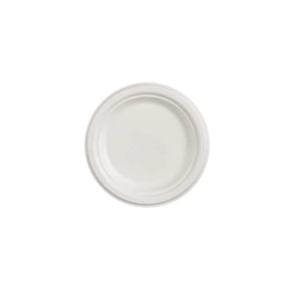 BAGASSE ROUND PLATE 18CM X500