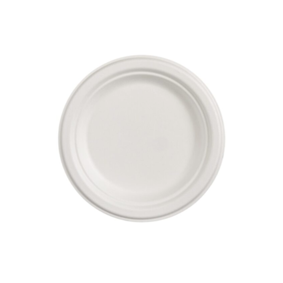 BAGASSE ROUND PLATE 26CM X500