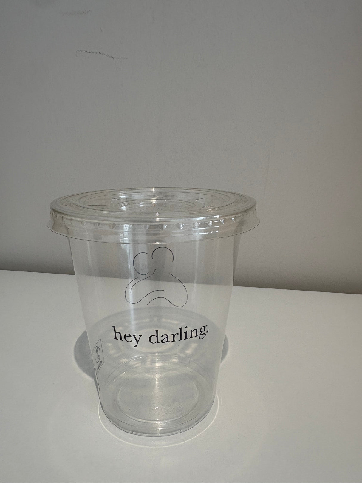 HEY DARLING 12OZ PET CUPS X800