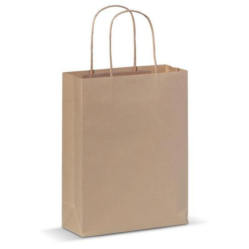 PLAIN BROWN PAPER BAG 18X9X22CM X250