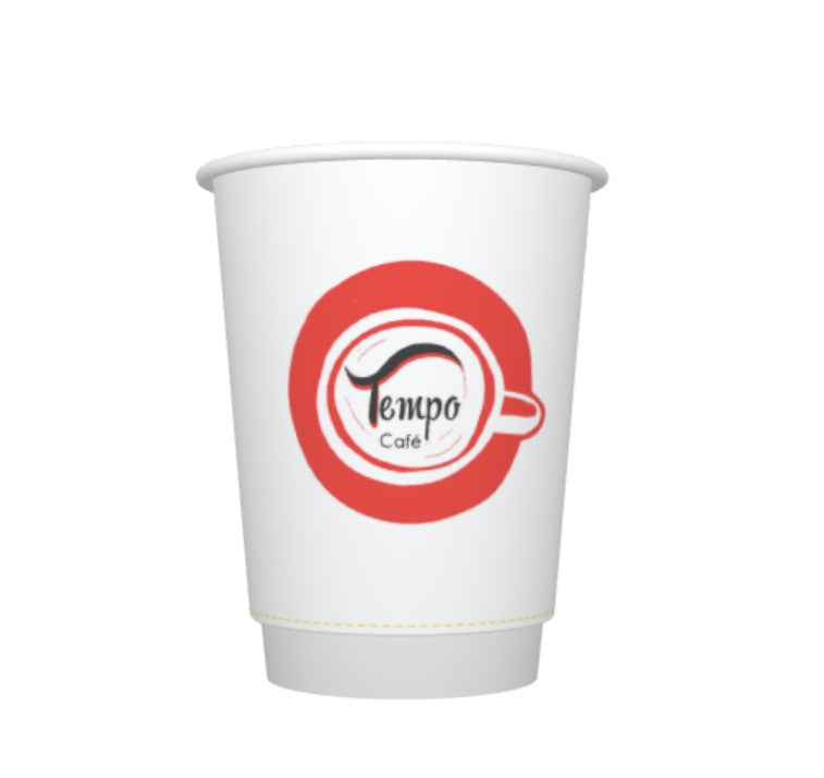 TEMPO CAFE 12OZ DW P2P CUP X500