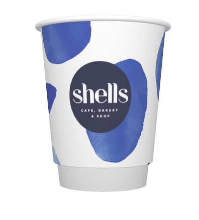 SHELLS CAFE 8OZ DW P2P CUP - 500