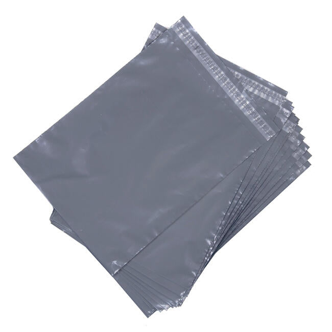 GREY MAILING BAG 400X525&40MM X500