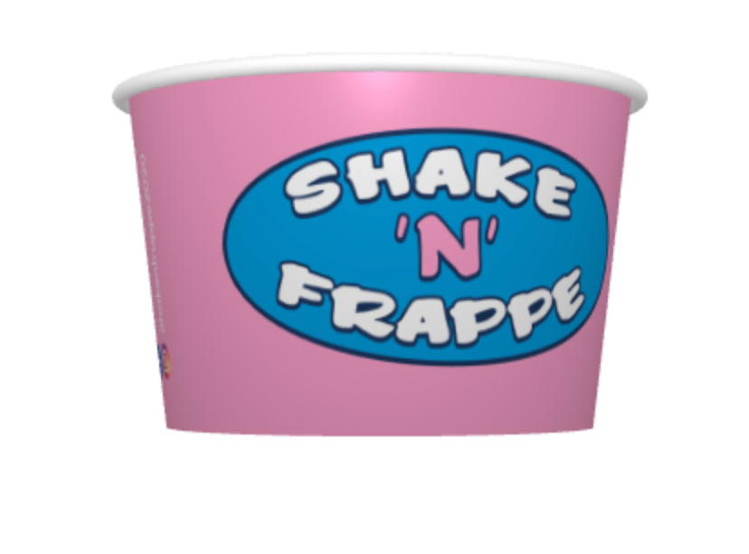 SHAKE N FRAPPE 6OZ ICE CREAM TUB- 750(N)