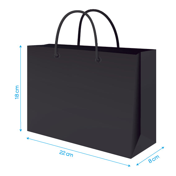 BLACK LUXURY CARRIER 22X8X18CM X 100