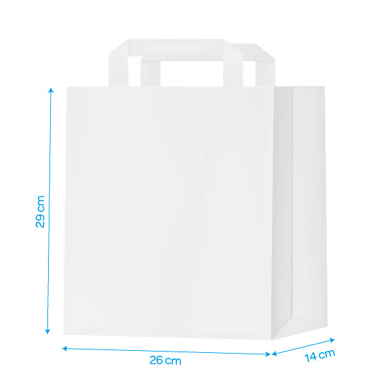 WHITE TAPE CARRIER 26x14x29cm X 250
