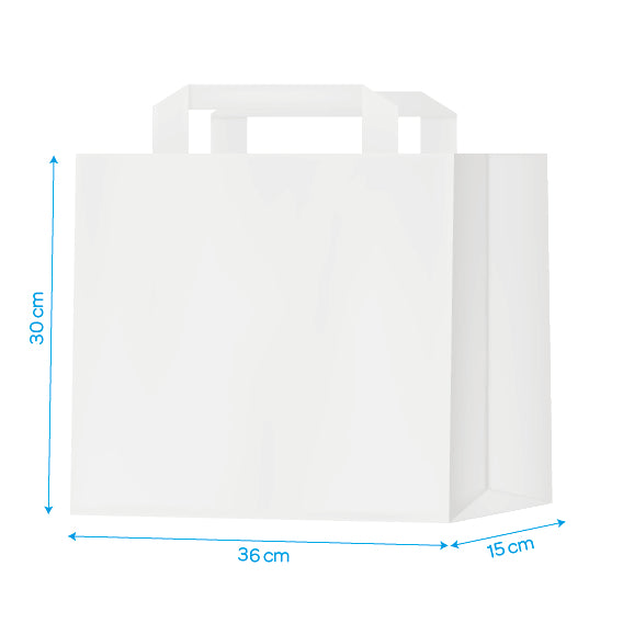 WHITE TAPE CARRIER 36x15x30cm X 300