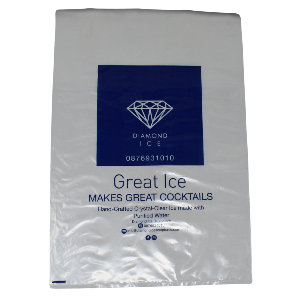 DIAMON ICE 12X18 PTD POLY BAG X1000