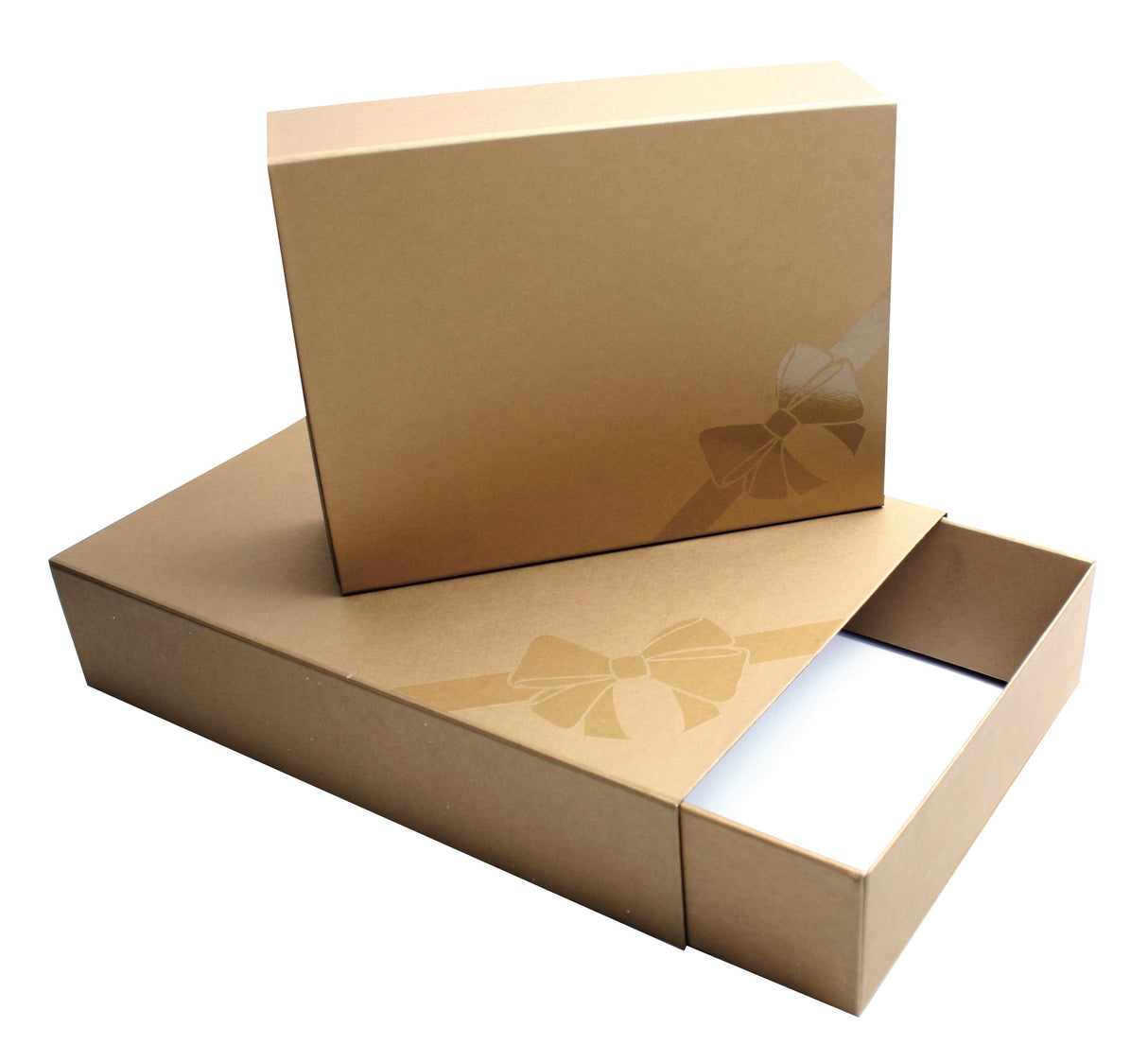 DELUXE GIFT BOX 36X25CM GOLD X25(690903)