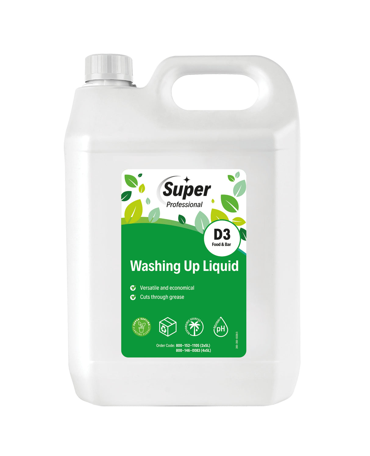 PROFESSIONAL 5L WASH UP LIQUID X2(N)