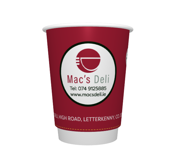 MACS DELI 12OZ DW P2P CUP GLS X500