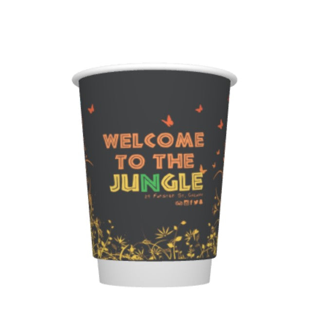 JUNGLECAFE 12OZ P2P MATT CUP X500