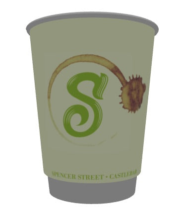SWIRL CAFE 12OZ DW PE CUP - 500(N)