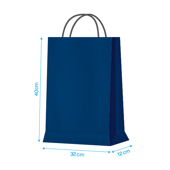 BLUE PAPER CARRIER 32X12X40CM X250