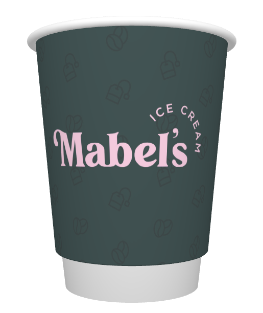 MABELS 12OZ DW PE MAT CUP X500(N)