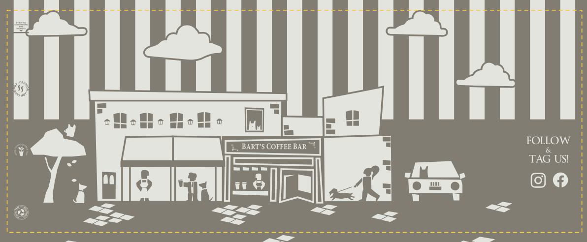 BARTS 12OZ GLOSS COMPOSTABLE CUP X500(N)