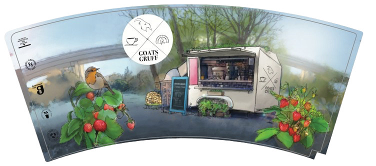 GOATS GRUFF 12OZ COMPOST CUP-GLOSS X500