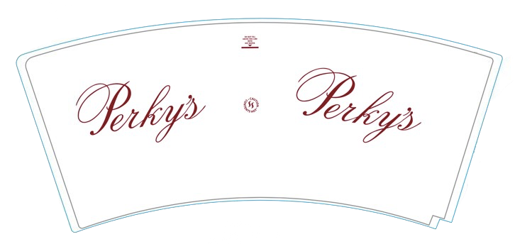 PERKY 12OZ WHT MATT COMP CUP X 500