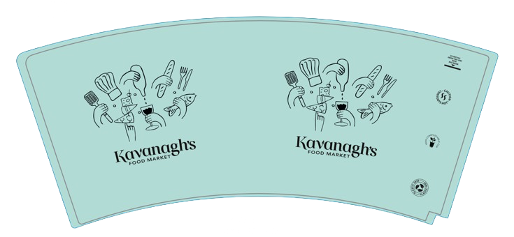 KAVANAGHS 12OZ DW PLASTIC FREE CUPS X500