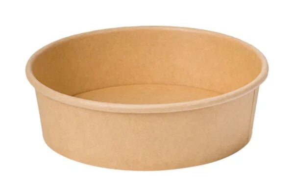 KRAFT ROUND CONTAINER 1100ML X300