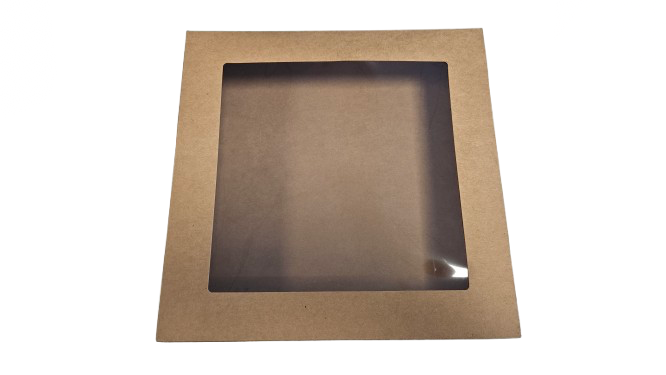 ISF KRAFT WINDOW TART BOX 9X9X2IN X200