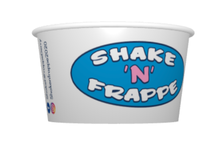 SHAKE N FRAPPE 4OZ ICE CREAM TUB-1000(N)