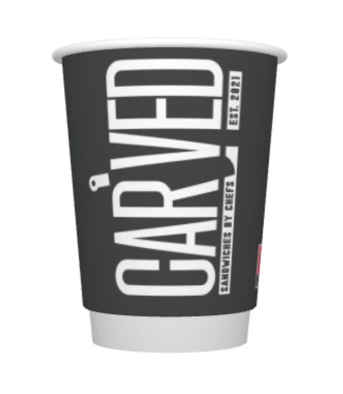 CARVED 8OZ DW PE CUP - 500