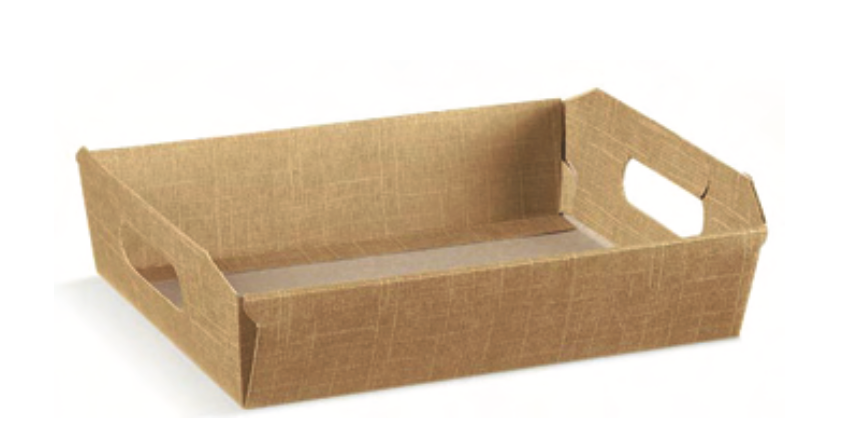 HAMPER TRAY BEIGE 31X22X9CMX30(30594)(Z)