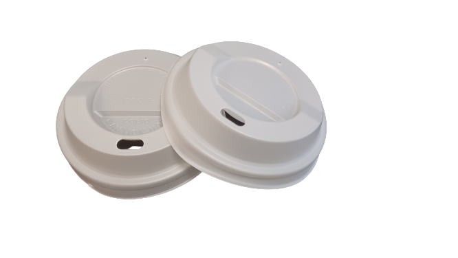 COFFEE CUP LID 8OZ WHITE CPLA - 1000