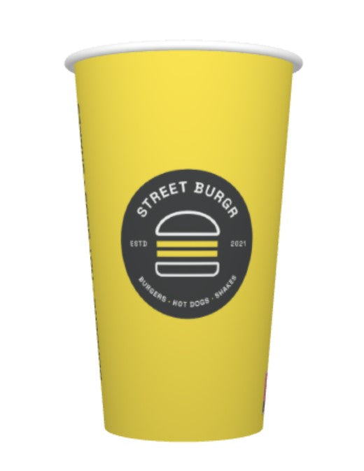 STREET BURGER 16OZ SW YELLOW CUP X1000
