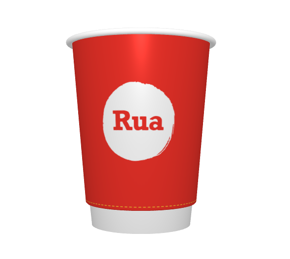 CAFE RUA 8OZ DW P2P GLS CUP - 500