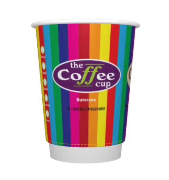 THE COFFEE CUP 12OZ DW P2P GLS CUP - 500