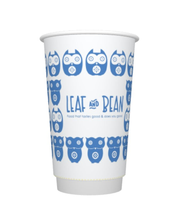 LEAF & BEAN 16OZ DW P2P CUP - 500(N)