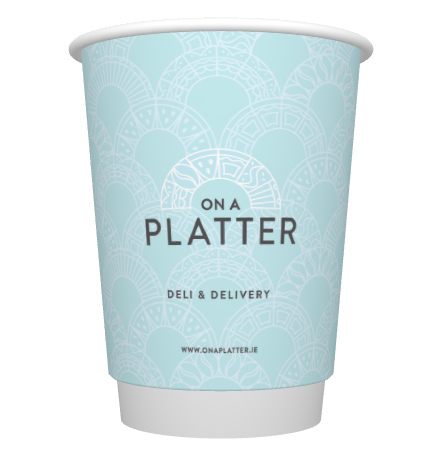 ON A PLATTER 12OZ DW P2P CUP - 500