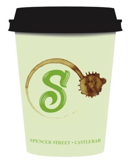 SWIRL CAFE 8OZ DW PE CUP X500(N)