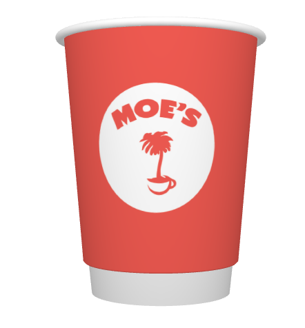 MOES 12OZ DW PE CUP - 500(N)