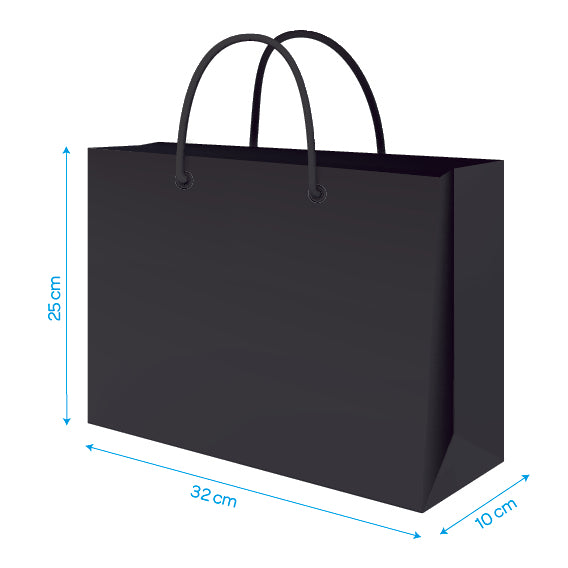 BLACK LUXURY CARRIER 32X10X25CM X 100(Z)