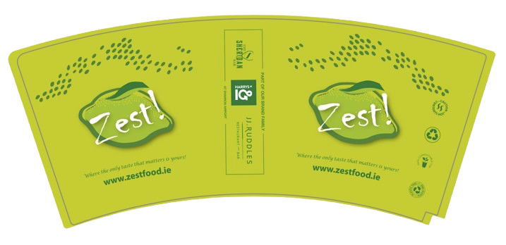 ZEST 12OZ GLOSS COMPOST CUP X500