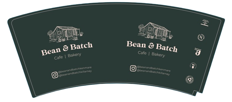 BEAN & BATCH 12OZ MATT PF CUPS X500