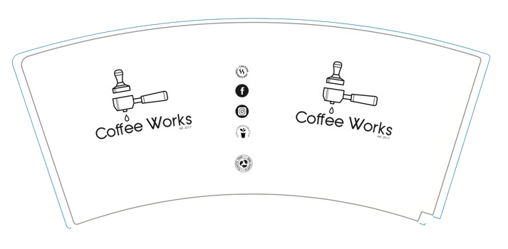 COFFEE WORKS 12OZ SW PLA CUPX1000