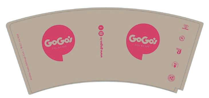 GOGOS 12OZ WHT MATT COMP CUP X 500