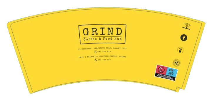 GRIND COFFEE HUB 12OZ DW P2P CUP X500