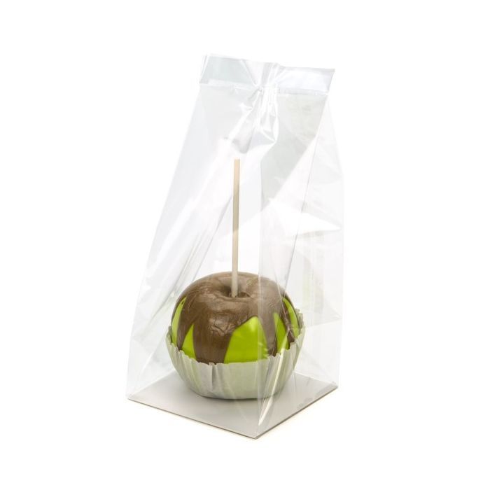 CLEAR BLOCK BOTTOM BAGS 10X10X23CM X100