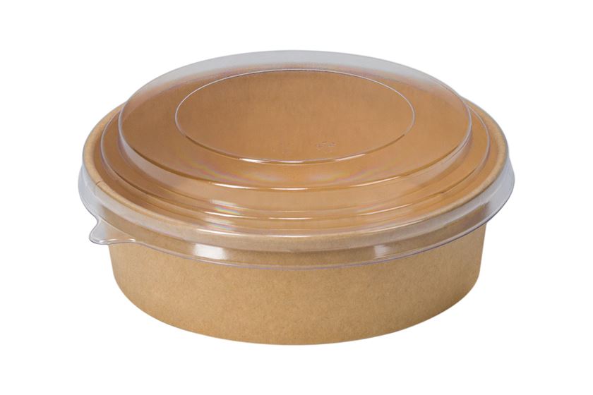 RPET LID ROUND CONTAINER 1100ML X300